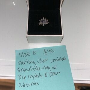 Crystalized Snowflake Ring